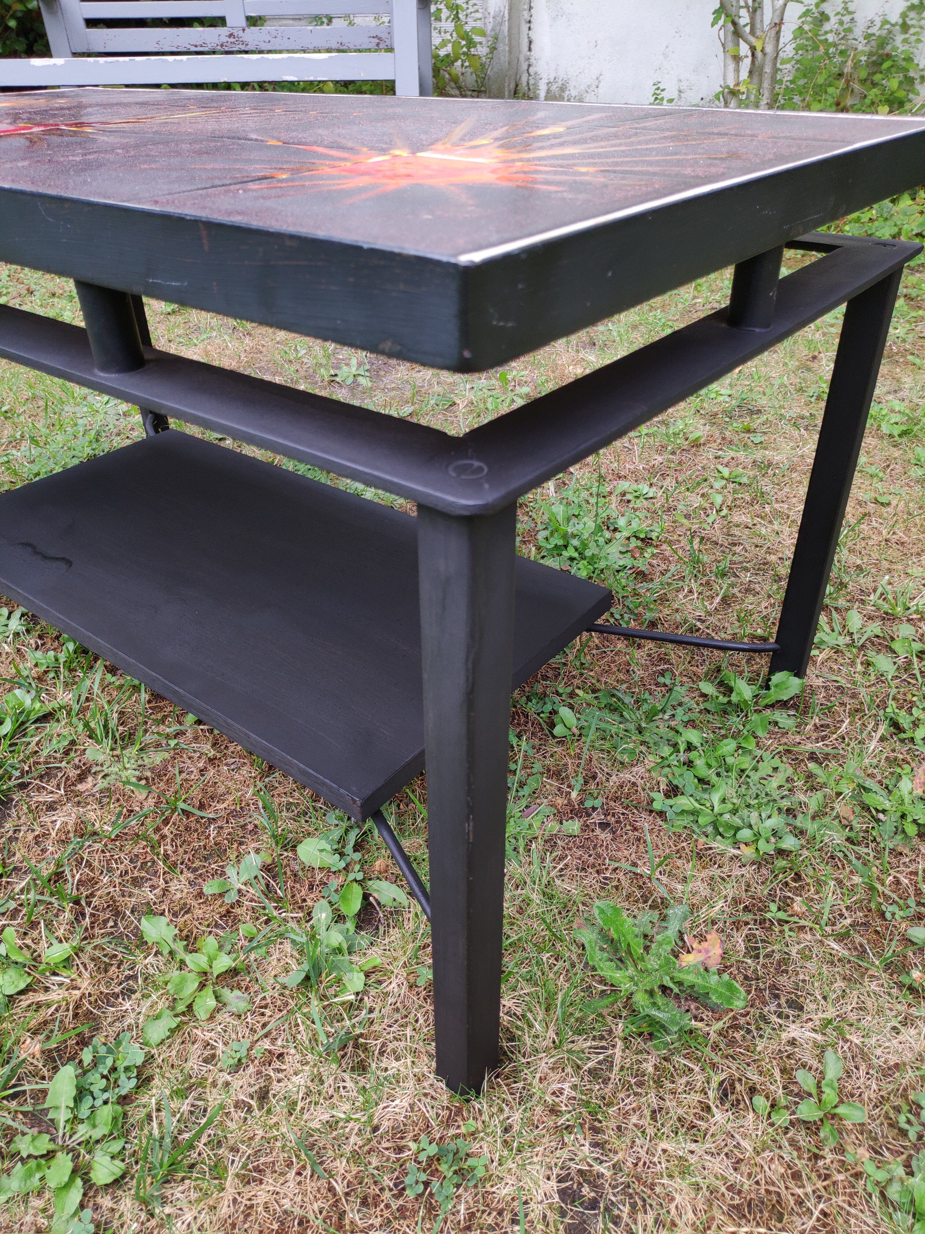 Vintage coffee table La Roue Vallauris