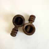 Pair of wooden nutcrackers