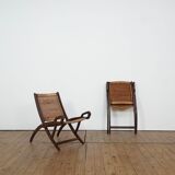 Set of two Gio Ponti “Ninfea” folding armchairs for Fratelli
