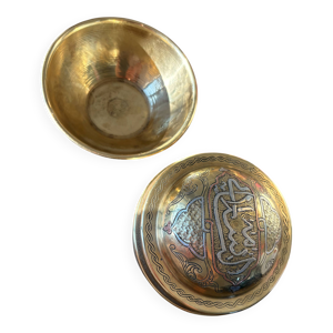 Boîte et bol vintage - laiton