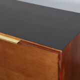 Enfilade vintage en teck et laiton - Années 70