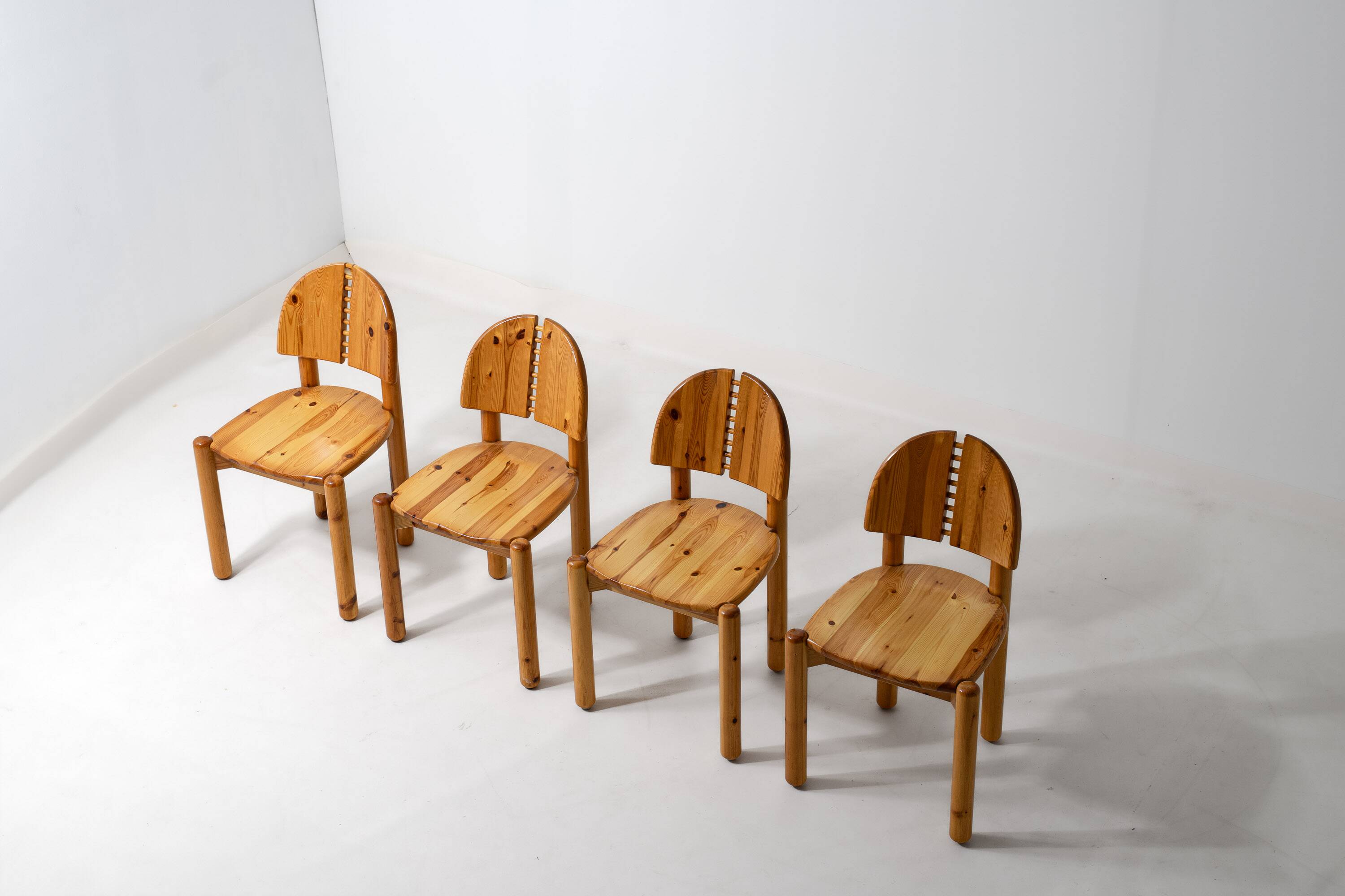 Chaises de salle à manger en pin par Rainer Daumiller