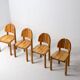 Chaises de salle à manger en pin par Rainer Daumiller