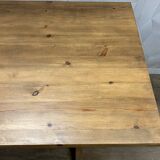 Oak stained monastery farmhouse table