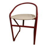 Samo brand red lab stool from the 60s