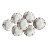 Set of Sarreguemines Evelyne plates