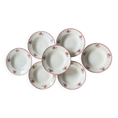Set of Sarreguemines Evelyne plates