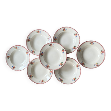 Set of Sarreguemines Evelyne plates