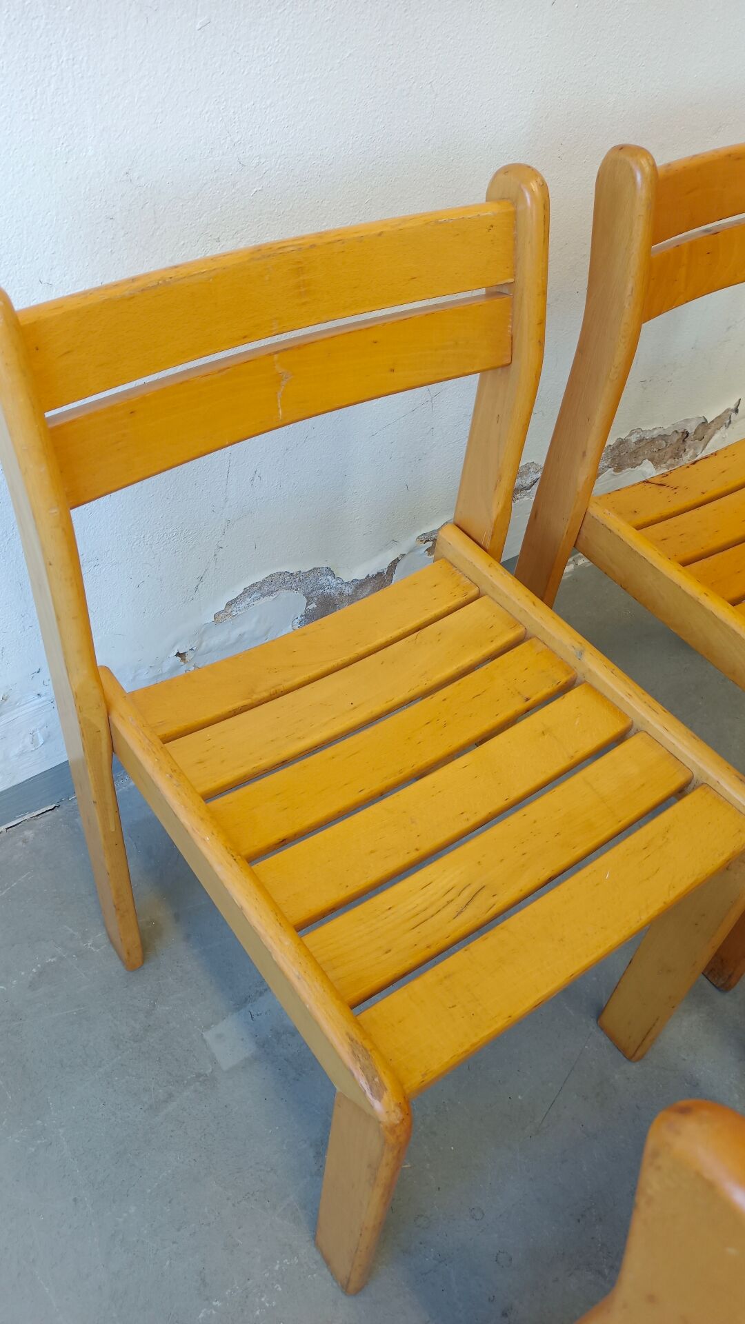 Set of beech chairs