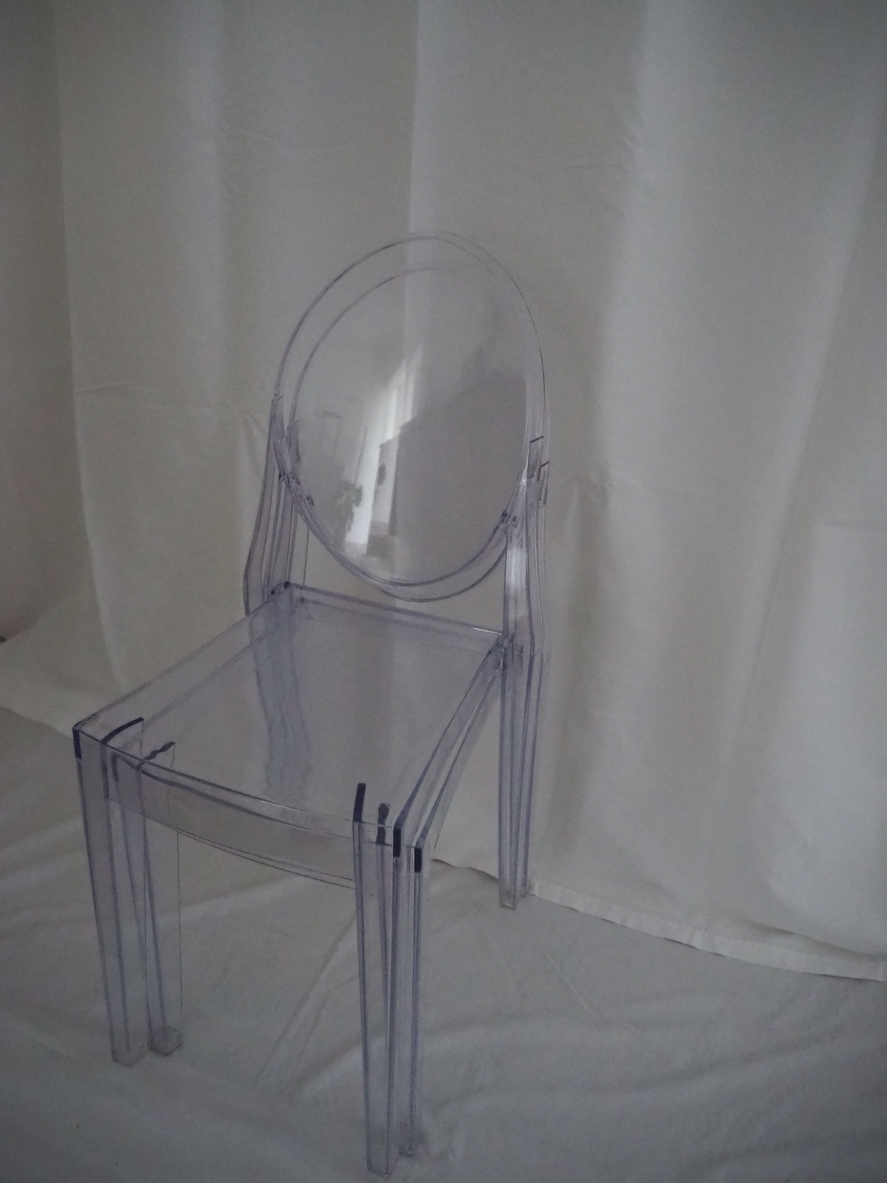 Pair of stackable chairs Victoria Ghost / Polycarbonate 2.0