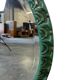 Vintage green organic wall mirror