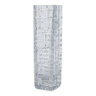 Crystal vase, Italian design, 1960s, manufactured in Italy