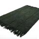 4x5 Dark Green & Black Kilim Rug, 138x150Cm