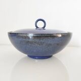 Dark blue ceramic candy box