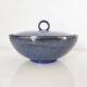 Dark blue ceramic candy box