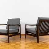 Pair of mid century armchairs "b7522 " by zenon bączyk, poland, 1960's