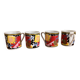 Set of 4 coffee cups memphis 80s fujimori kato kogei