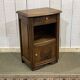 1950s Art Deco oak bedside table