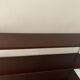 String wall shelf in wood and brass, 1960