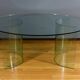 Oval Glass Table, attributed to Fiam, Italy – 1980