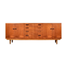 Midcentury tigerwood sideboard / long john. vintage modern / danish / retro / scandinavian style.