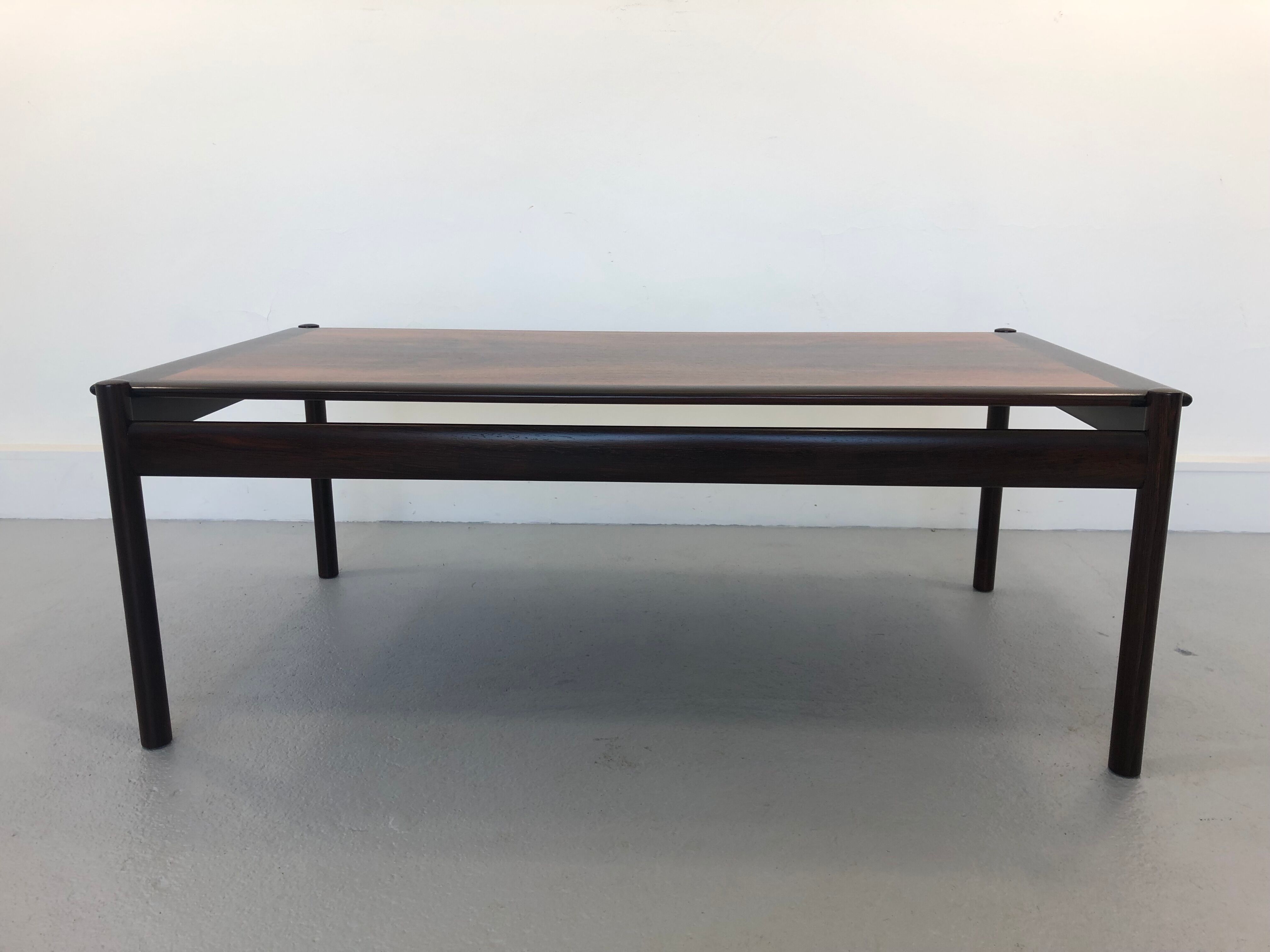Mid-Century Modern Rosewood Coffee Table by Sven Ivar Dysthe,1970 s