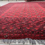 Antique Afghan Ersari handmade rug 208 x 288 cm 1920s