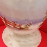 Hand-painted opaline vase, early 20th century.