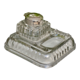Old glass inkwell