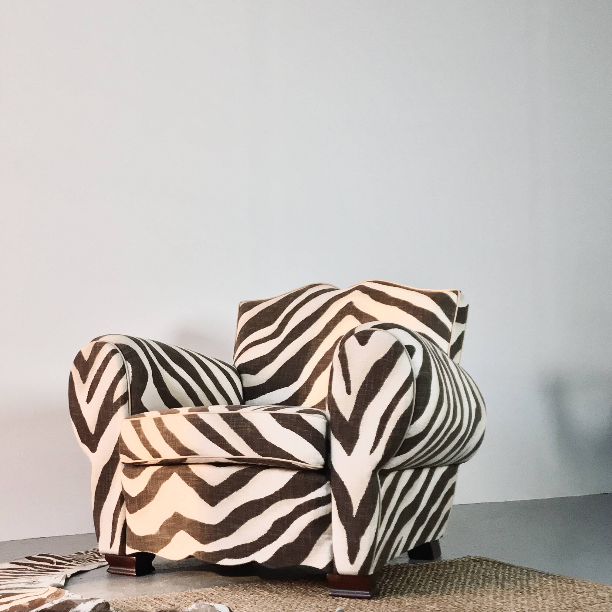 French moustache club chair, 1950s