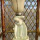 1930 Art Deco Ceramic Lamp Signed Fontinelle