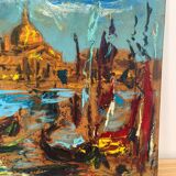 Venice, knife technique on panel
