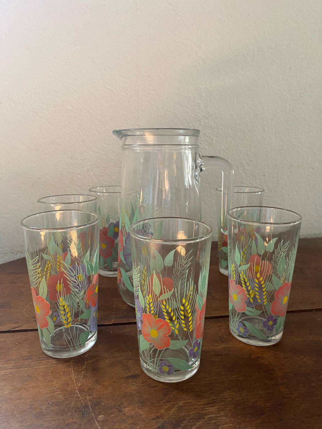 Vintage orangeade service Italy.