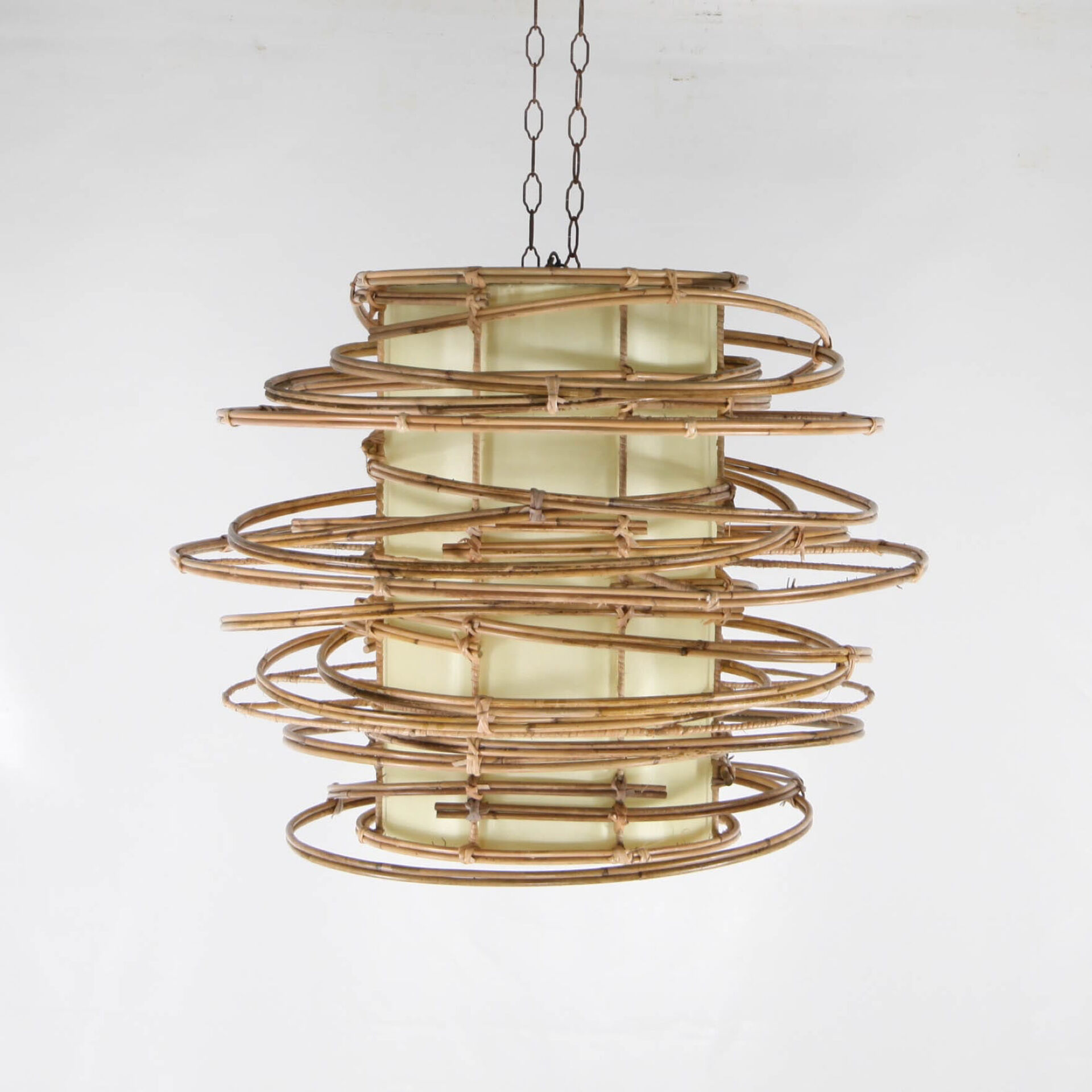 Rattan and fabric suspension