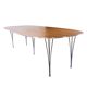 Conference table - Model Superellipse - oak surface with aluminum edge - Bruno Mathsson and Piet Hein