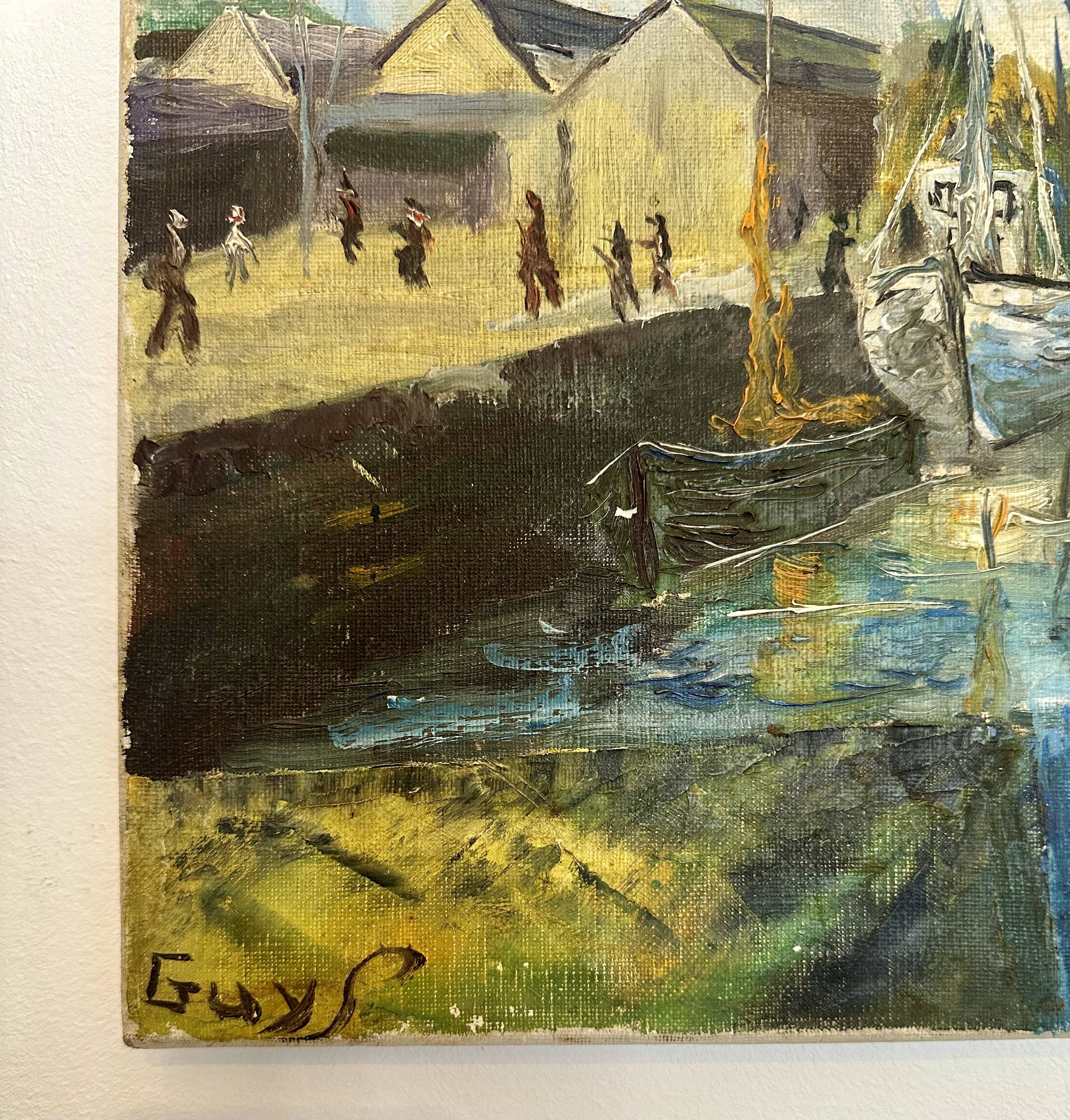 Original oil by Guy Pennamen – Concarneau, Brittany