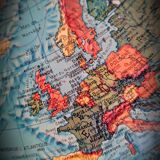 World map terrestrial 1983