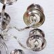 Large silver metal candlestick, groom candlestick