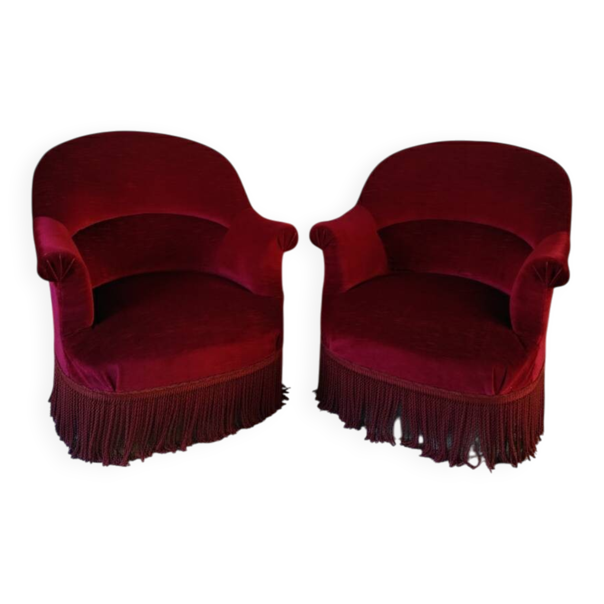 Pair of toadstool armchairs, 1950s