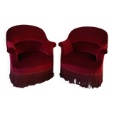 Pair of toadstool armchairs, 1950s