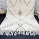 Handmade pure wool beni ourain rug, size 200x300 cm.
