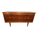 Buffet rétro vintage à quatre tiroirs en teck par Stonehill – 1960