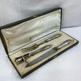 Service à gigot ancien ,en argent made in france
