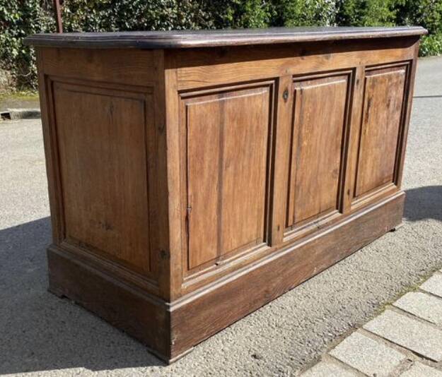 Old desk counter drawers draper trade furniture