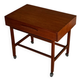 Table d'appoint scandinave vintage en teck années 1960 "Jytte"