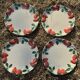 Longchamp antique strawberry barbotine plates