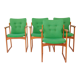 4 armchairs Vamdrup vintage 1960s teak