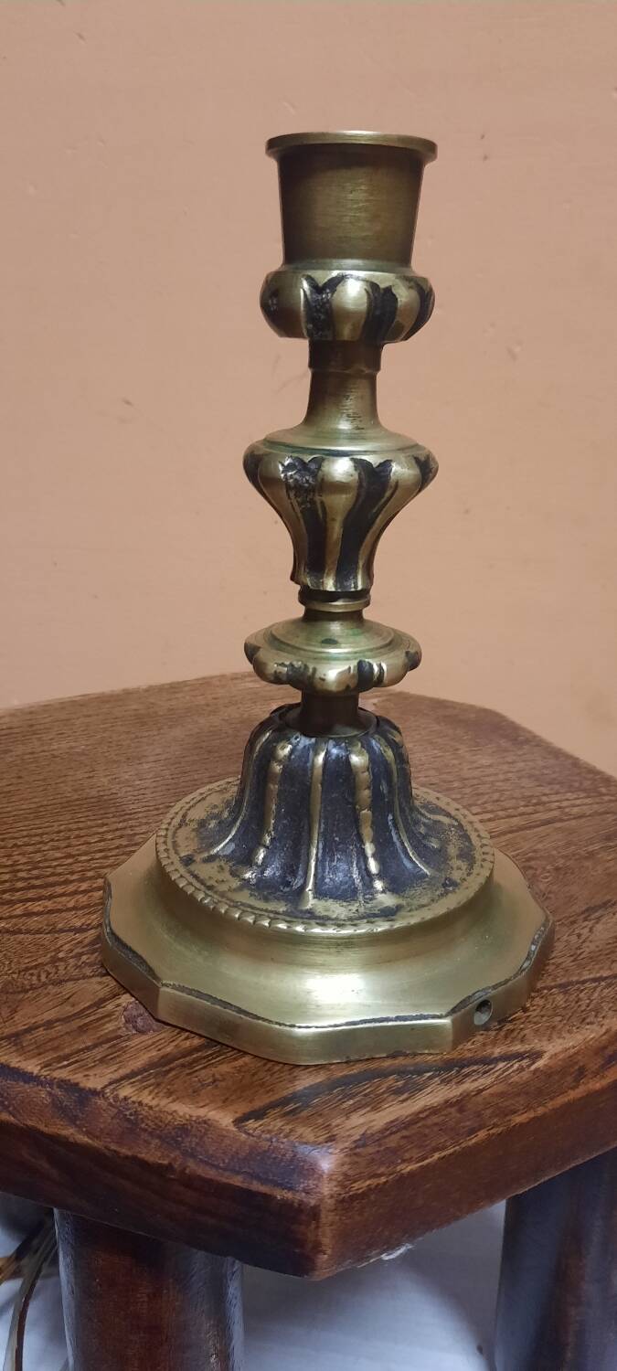 Bronze candle holder
