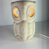 Albert Tormos Lamp in Stone Sculpture Owl or Owl France 1960/70