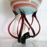 Globe vase with Murano glass lid